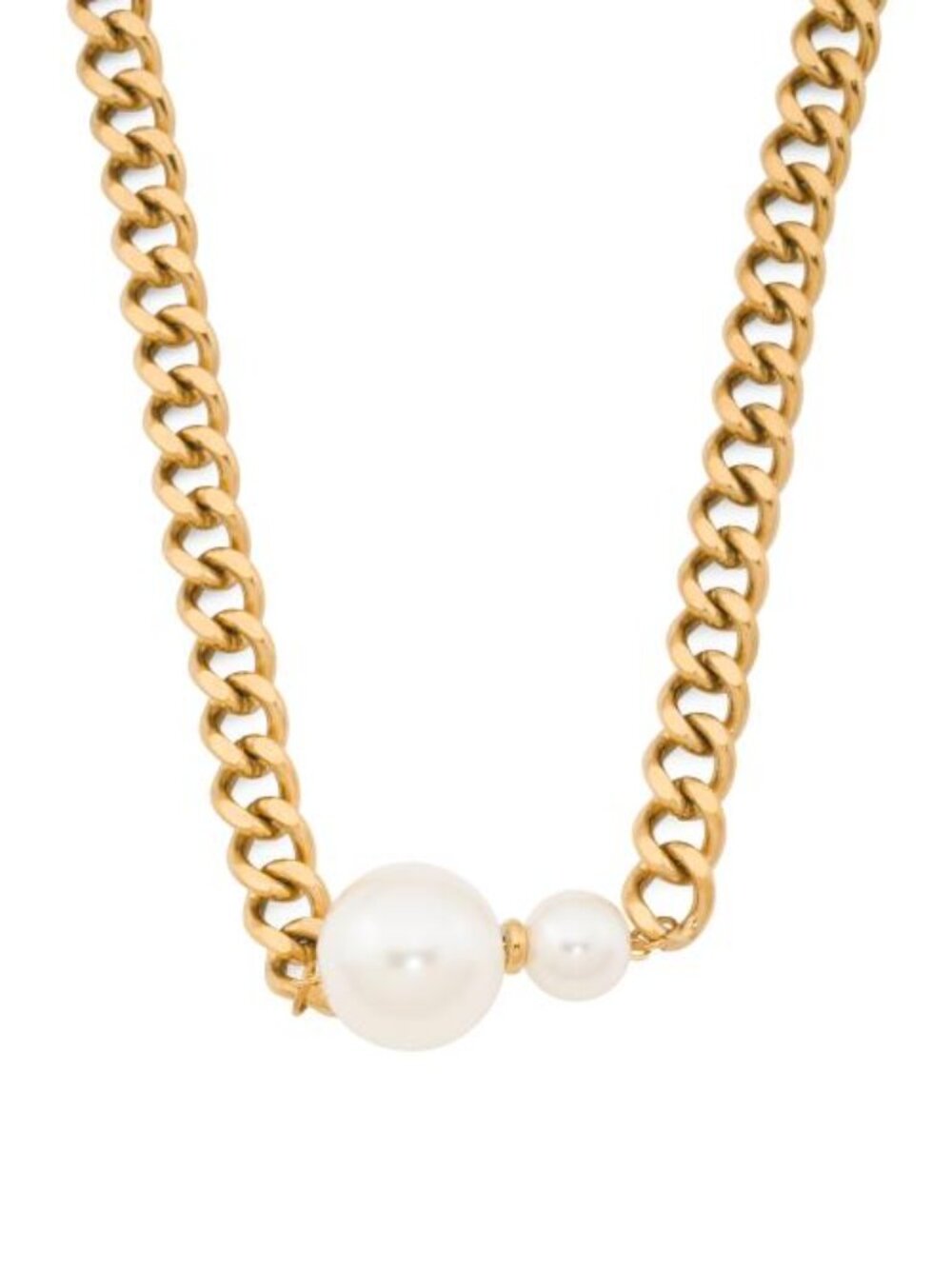 DANNIJO Bauble Gold Plated Pearl Chain Necklace